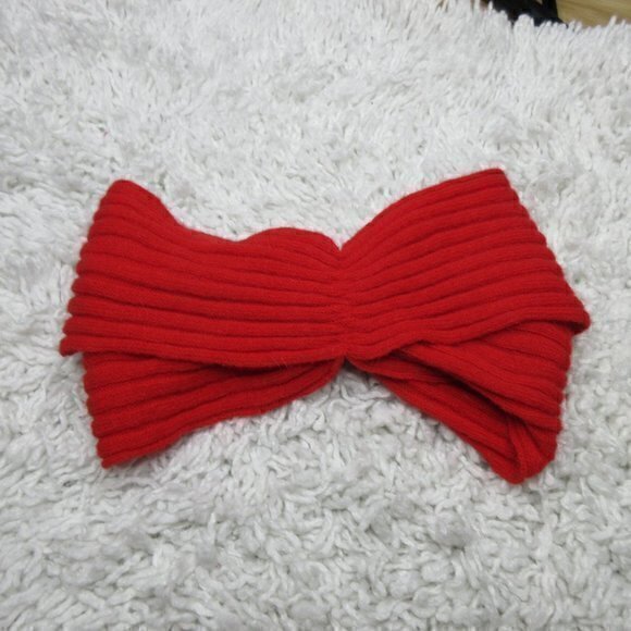 Bloomingdale’s wool angora bow headband - Picture 2 of 5